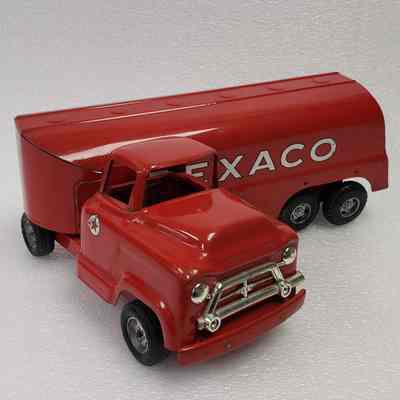 [Model] Texaco, Truck Trailer, Buddy L/Moline Pressed Steel Corp., Red White Black