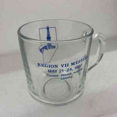 [Mug] Region VII Meetiing, Grande Prairie, Clear Glass, May 21-24, 1987