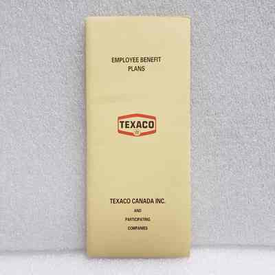 [Information Packet] Texaco, Employee Benefit Plans, in Small Folder, 1982
