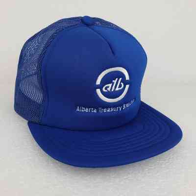 [Cap] Alberta Treasury Branch, Fabric Crown Padded Blue, Mesh Body Blue