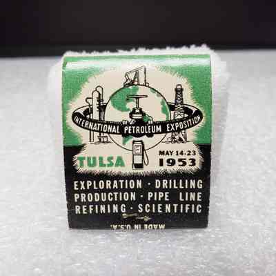 [Matchbook] International Petroleum Exposition 1953, 20-strike, Green Black