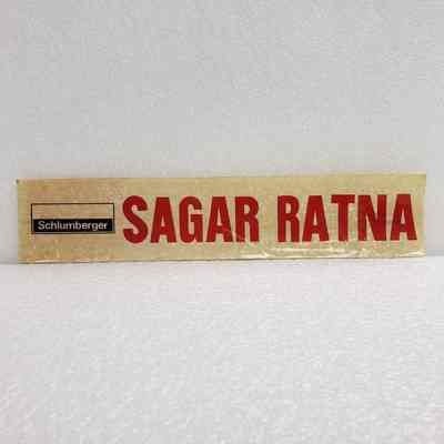 [Sticker] Schlumberger, SAGAR RATNA, Rect. White Red Black