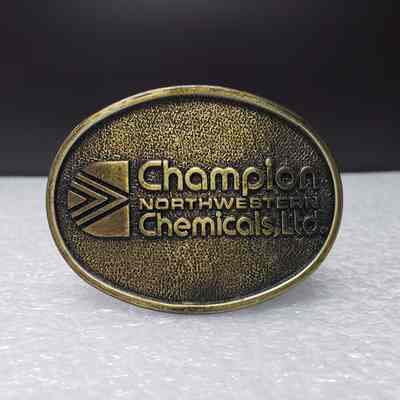 [Belt Buckle] Champion Northwestern Chemicals Ltd., Antique-Bronze