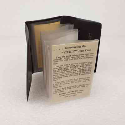 [Card Wallet] Johnston Testers Ltd., "View-17" Vi-Tronic, Plastic Brown Gold