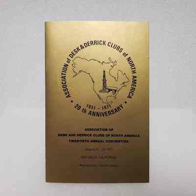 [Programme] 20th Anniversary Convention, Association of Desk and Derrick Clubs of North America, San Diego, 27-28 August, 1971