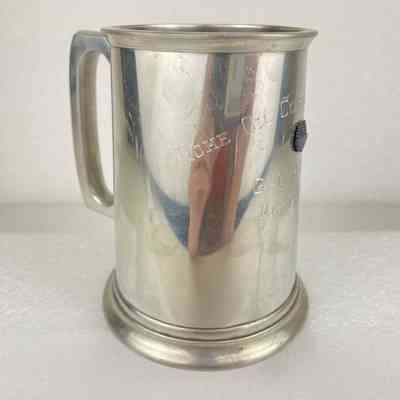 [Tankard] Home Oil Company Limited, G.C. McIvor, Pewter, Glass, May 1 1974