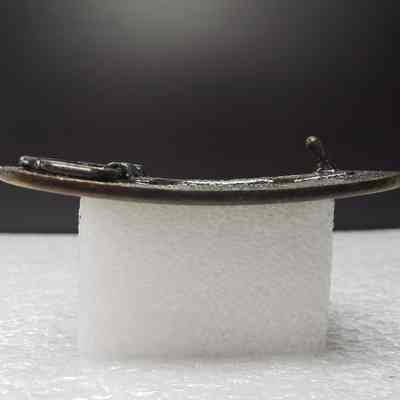 [Belt Buckle] CEDA, Antique-Bronze - Side: View from the side.