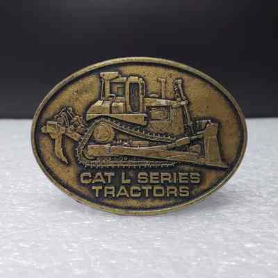 [Belt Buckle] CAT L Series Tractors, 1982, Antique-Bronze