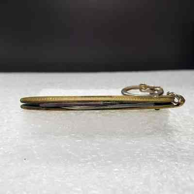 [Pocket Knife] Gordie's Trucking Ltd., Gold - Top: View of top edge