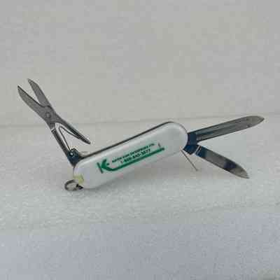 [Pocket Knife] Katch Kan Enterprises Ltd., Plastic Handle, White Green, Metal, Silver