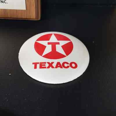 [Mirror] Texaco, Round, White Red