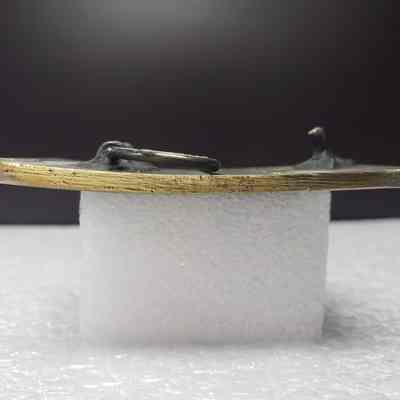 [Belt Buckle] CEMAK, Truck, Antique-Bronze - Side: View from the side.