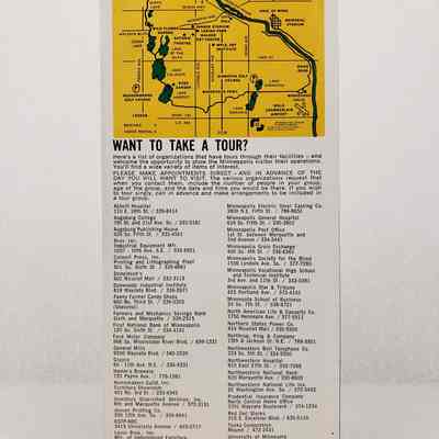 View of Pamphlet, Back Cover