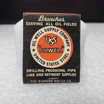 [Matchbook] Oil Well Supply Co., 20-strike, Orange Black White