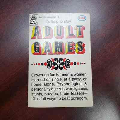 [Booklet] "Adult Games", Free For All Little Books/Esso, No.2 Se.12, 1963