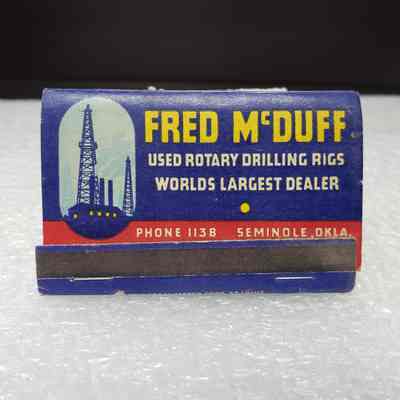 [Matchbook] Fred McDuff, 40-strike, Blue Red Yellow - Front: View of front cover