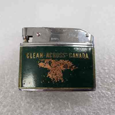 [Lighter] B-A Gas, "Clean Across Canada", Green Red Gold - Side B: View of Side B