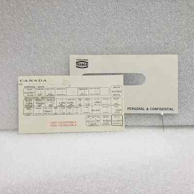 [Statement of Earnings] Dan Claypool, Texaco, 31 January, 1979