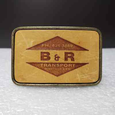 [Belt Buckle] B&R Transport Ltd., Leather Antique-Bronze
