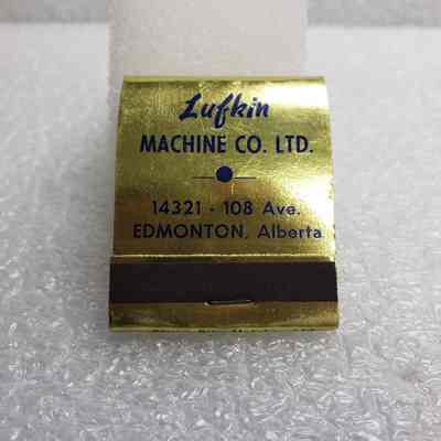 [Matchbook] Lufkin Machine Co. Ltd., 20-Strike, Gold Navy