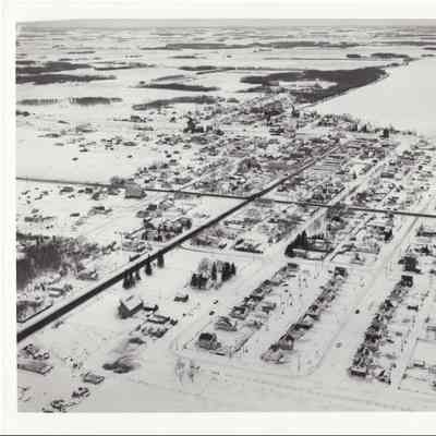 [Photo] Aerial View of Leduc, Large, BW, 1957