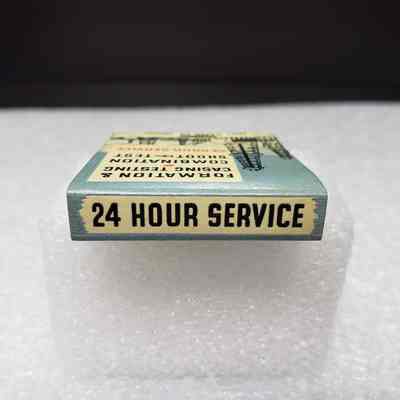 [Matchbook] M.O. Johnston Oil Field Service Ltd., 20-strike, Blue Orange White - Saddle: View of saddle