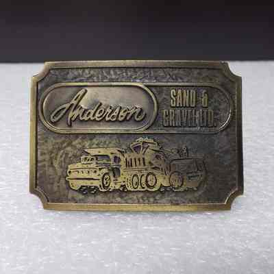 [Belt Buckle] Anderson Sand & Gravel Ltd., Antique-Bronze
