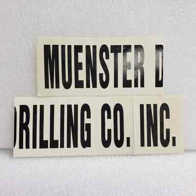 [Sticker] Muenster Drilling Co. Inc., Rect. White Black
