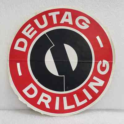 [Sticker] Deutag Drilling, Round Red Black White