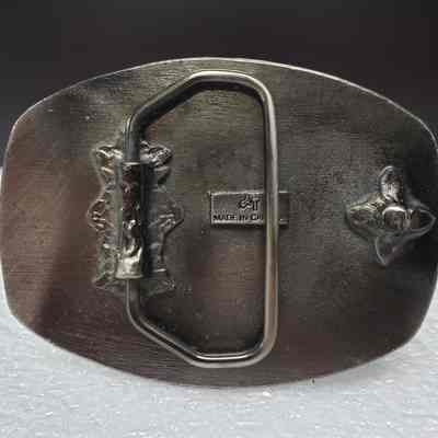 [Belt Buckle] Anderson Oil Transport Ltd., Devon, Red - Back: View of back