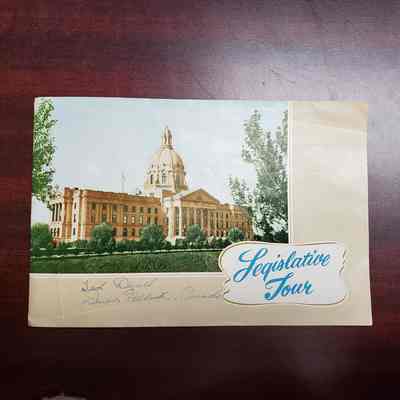 PROP [Souvenir Booklet] "Legislative Tour", Edmonton AB, 1950s