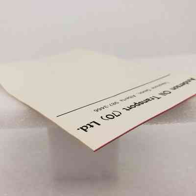 Angled View of Notepad, Top-Right Corner