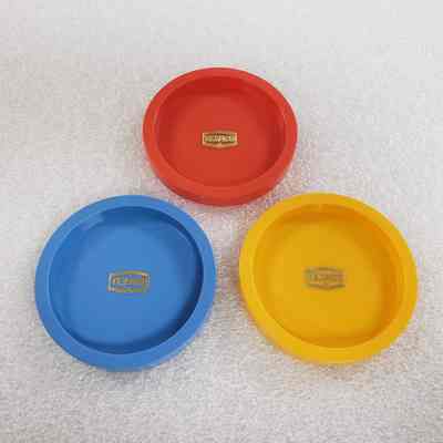 [Coaster] Set of 3 Texaco, Red Yellow Blue