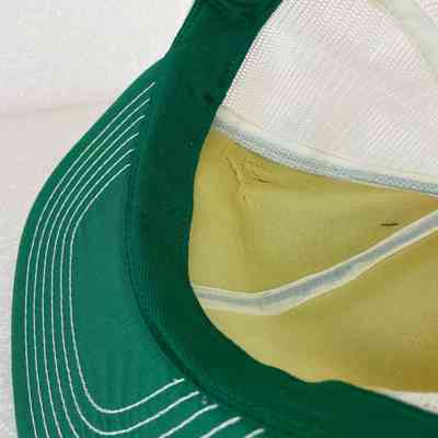 Close-Up of Interior. Sweatband and Deteriorating Foam Padding behind Crown