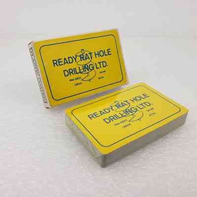 [Playing Cards] Ready Rat Hole Drilling Ltd., Leduc Alberta, Single-Deck, In Box Yellow Blue, Card Yellow Blue