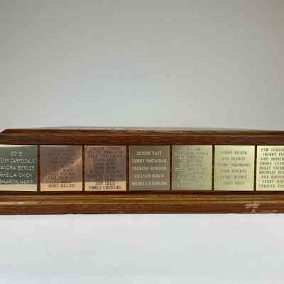 View of Trophy Base, Left