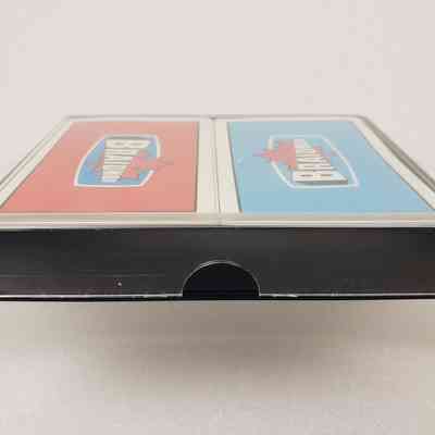 View of Playing Cards, In Box, Side