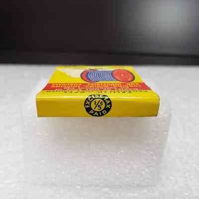 [Matchbook] Blue Strand Wire Rope, 20-strike, Yellow Red Blue - Saddle: View of saddle