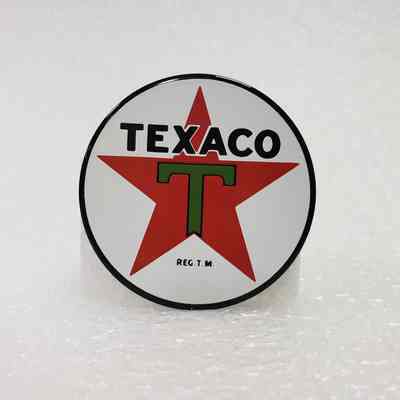 *[Magnet] Texaco, Round, Star Logo, Red White Green Black