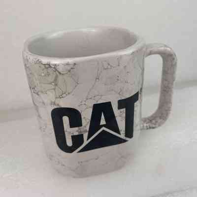 [Mug] CAT, Ceramic, White, Marble