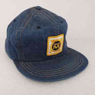 [Cap] Four M, Embroidered Patch, Denim [Broken]