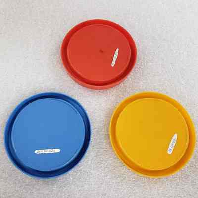 [Coaster] Set of 3 Texaco, Red Yellow Blue - Bases: View of the bases, set of 3
