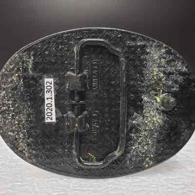 [Belt Buckle] Champion Northwestern Chemicals Ltd., Antique-Bronze - Back: View of the back.