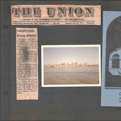 Scan of Scrapbook Page In Situ