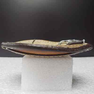 [Belt Buckle] Bestway, Leather - Side, Top: View of the side from the top.