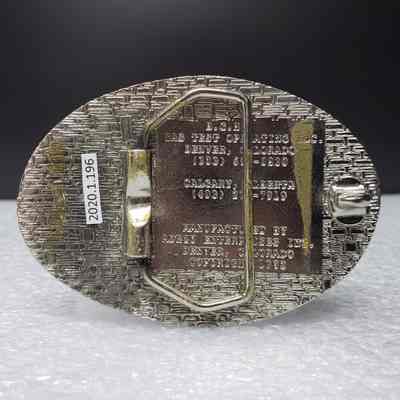 [Belt Buckle] BGH Gas Test Operating, Antique-Silver - Back: View of the back.