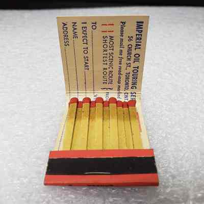 [Matchbook] Atlas/Esso, 20-strike, Blue Red - Interior: View of interior