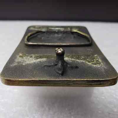[Belt Buckle] CEMAK, Truck, Antique-Bronze - Hook: Close-up view of the hook.
