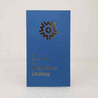 [Booklet] "A Short History of Westburne Drilling", Blue Gold-Foil, c.1980s