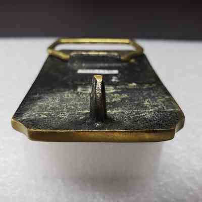 [Belt Buckle] Alberta Perforators Inc., Bronze - Hook: View of hook.